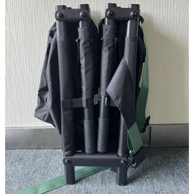 Lightweight Carbon Fiber Triple Fold Rescue Stretcher 200kg Load Capacity Portable Emergency Medical Folding Stretcher for