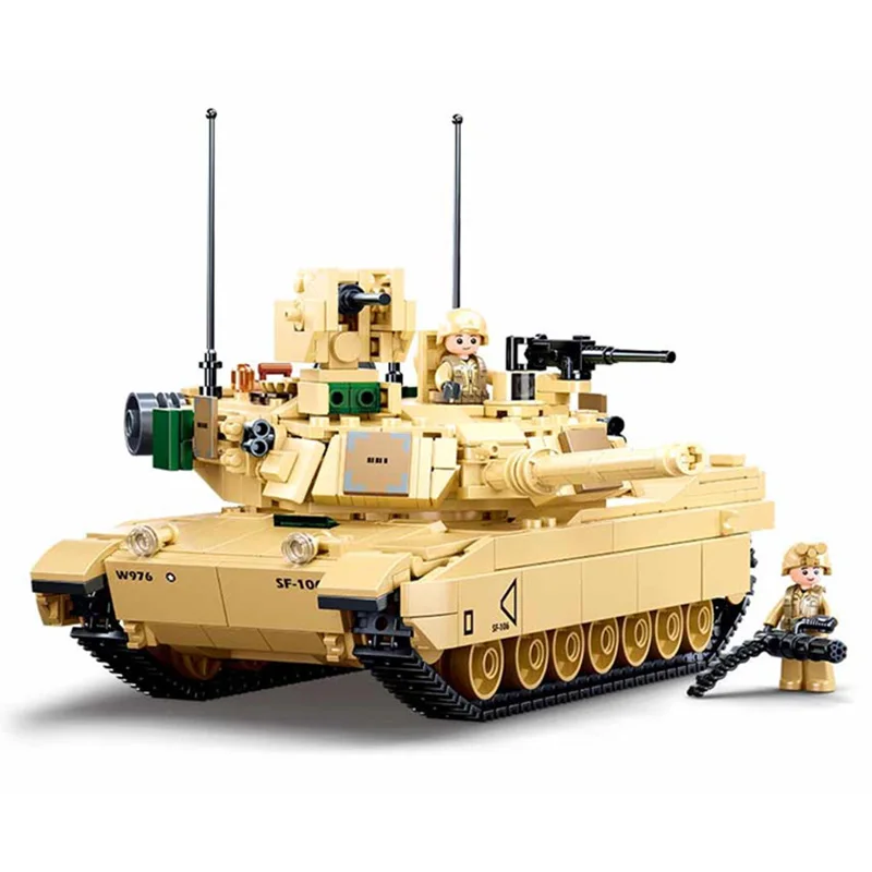 Sluban Building Block Toys Army Model M1A2 Sep V2 Abrams 781PCS Bricks B0892 Compatbile With Leading Brands Construction Kits