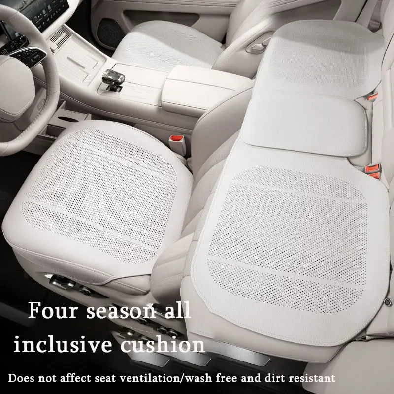

Four Season Universal Car Seat Cushion PU Leather Protector Mat Breathable High Rebound Seat Cover Interior Accessories