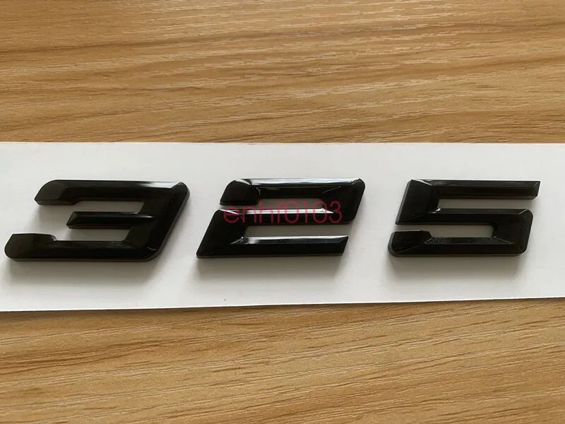 

Gloss Black 3D ABS Letters Trunk 325 Emblem Rear Badge for BMW 2017-2022 325