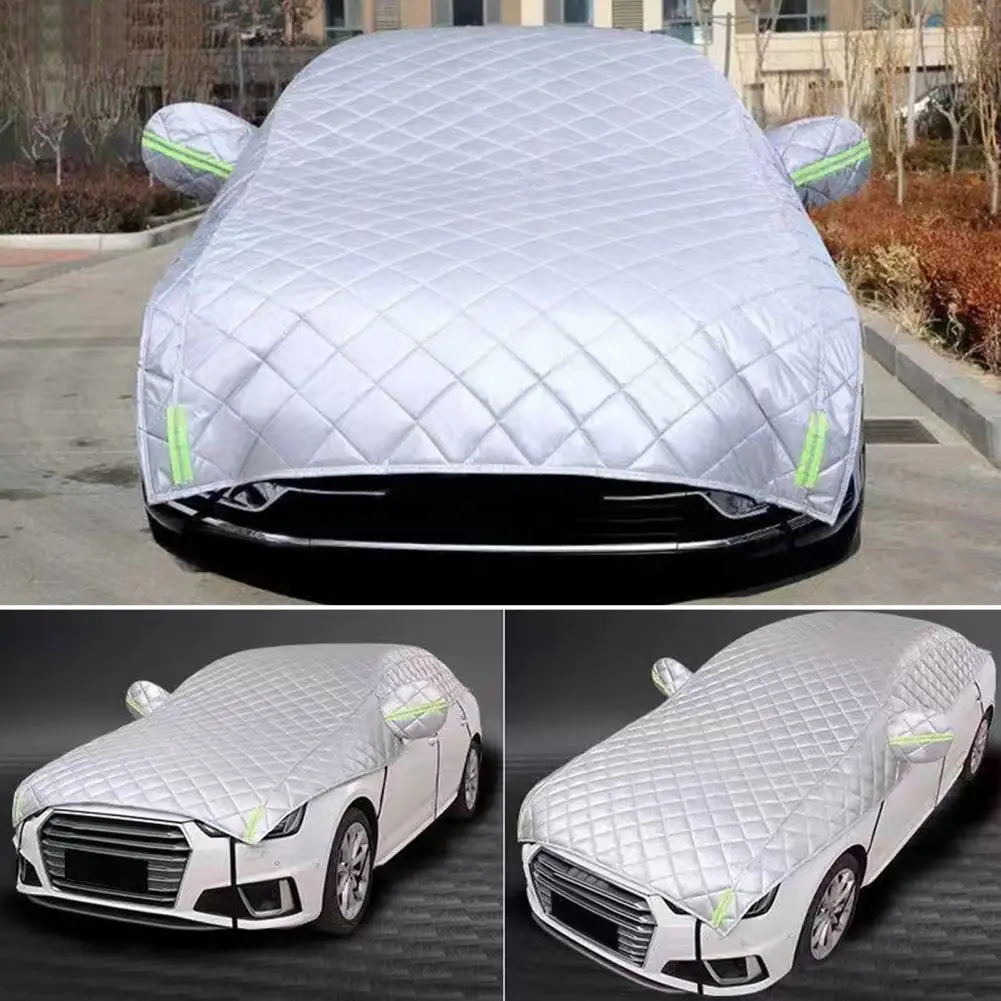 

Car Hail Protector with Reflective Strips Thicken Hail Blanket for SUV Truck Sedan Hatchback Coupe