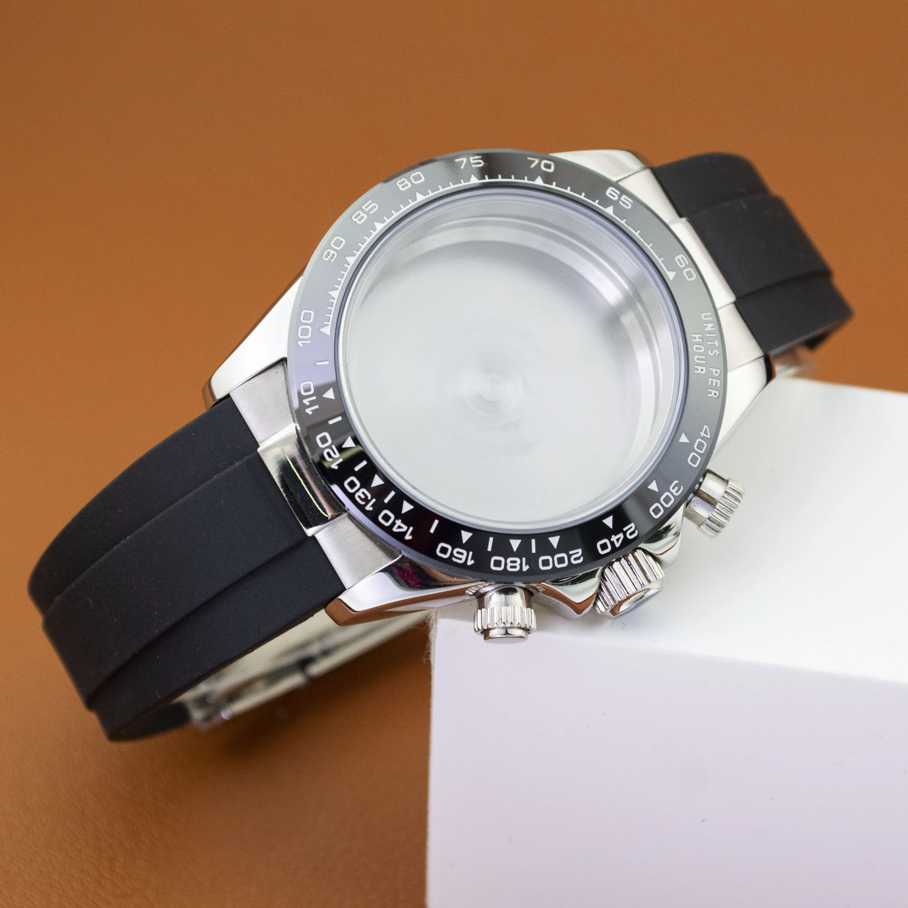 

39mm Watch Case VK63 Case Strap Chronograph Quartz Watch Case Suitable for VK63 Movement Stainless Steel Watch Case