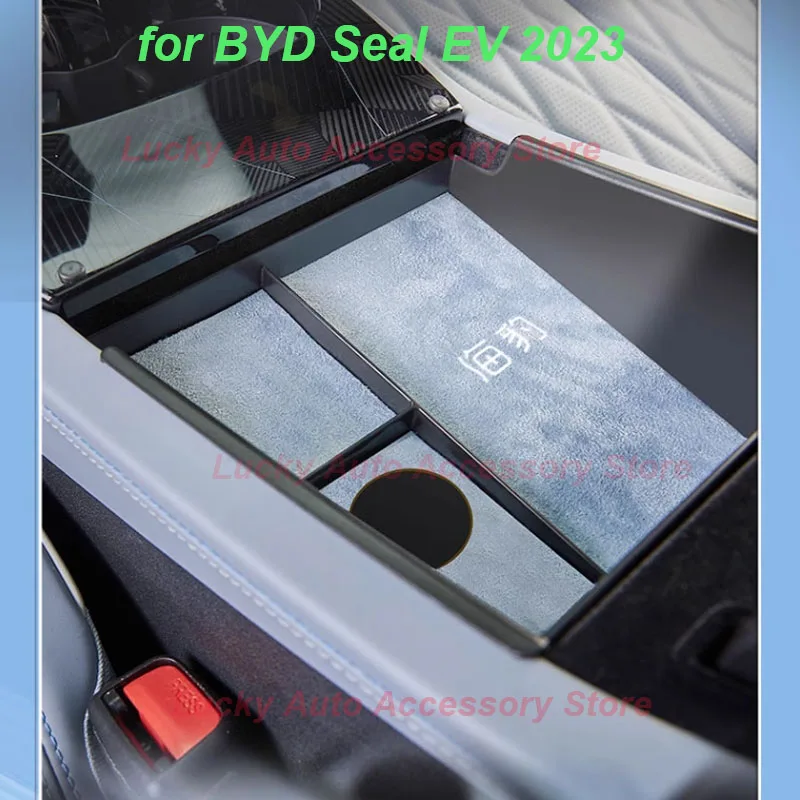 Car Armrest Storage Box for BYD Seal EV 2023 Under Central Console Storage Box Classify Expansion Stowing Interior Accessories