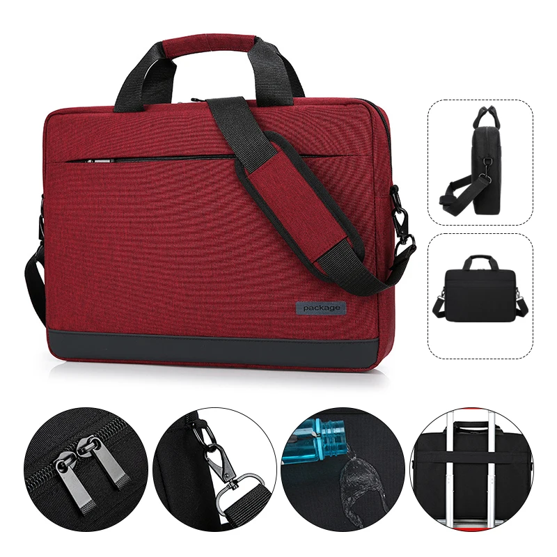 Laptop Bag Carrying Case 14.1/15.6-Inch with Shoulder Strap Lightweight Business Briefcase for Macbook Air Pro Huawei Asus Dell