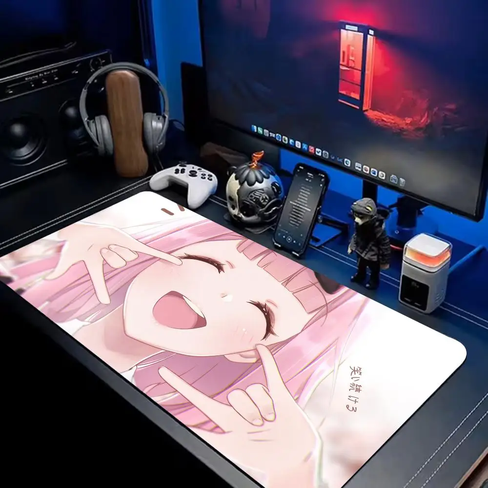 Kaguya-sama Chika Fujiwara Mouse Pad Extra Large XXL Extended Gaming Desk Mat Customizable natural non-slip rubber
