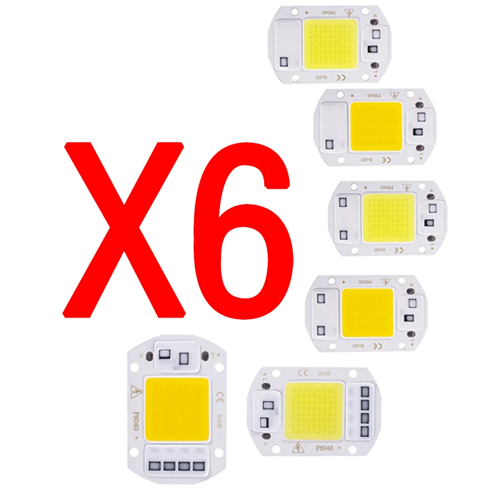 LED chip COB Lamp Bead 20W 30W 50W AC 220V Smart IC No Need Driver Lampada outdoor chip light floodlight spotlight Diy Lighting
