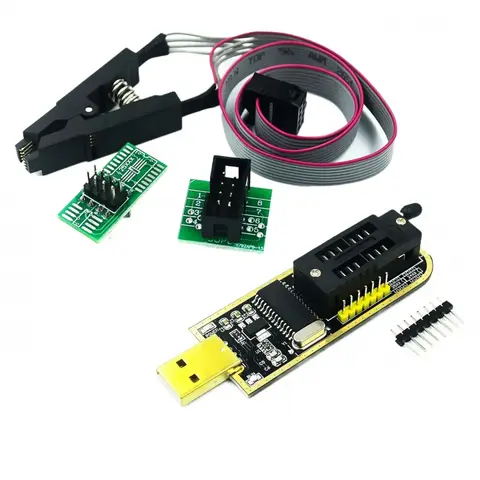 SOIC8 SOP8 Test Clip For 93CXX / 25CXX / 24CXX CH341 24 25 Series EEPROM Flash BIOS USB Programmer Module