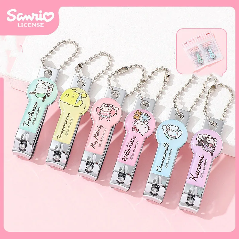 

Кусачки для ногтей Sanrio 2021, Kawaii, кусачки для ногтей Hello Kitty Kuromi, Ins, корейский мультфильм, аниме, товары для дома