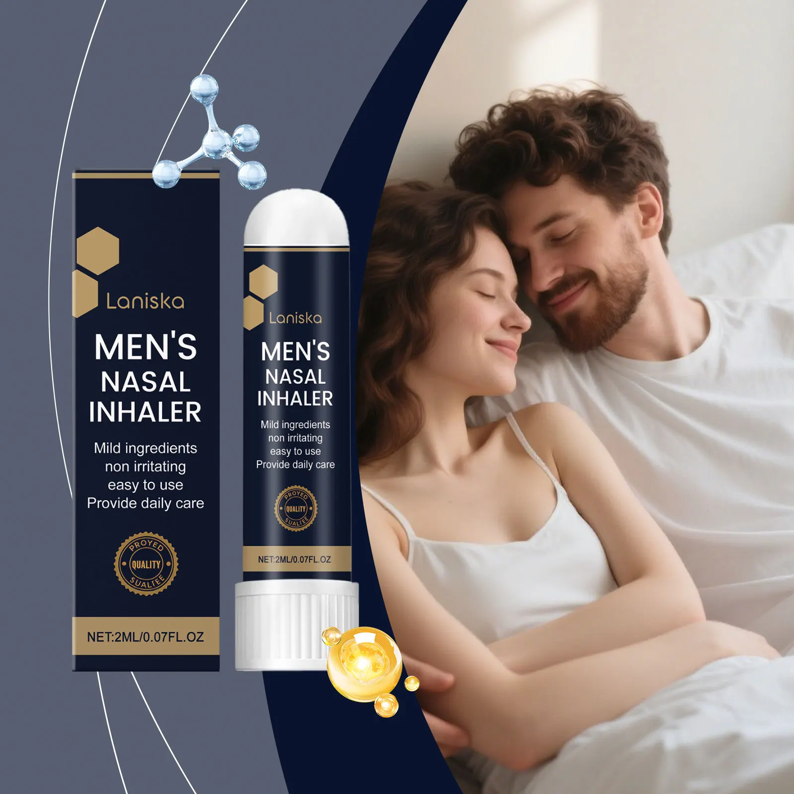 Men Nursing Nasal Sniffing Stick Boost Endurance Promote Energizing Level Awakening Brain Refresh Energy Enhancer Nasal Inhaler
