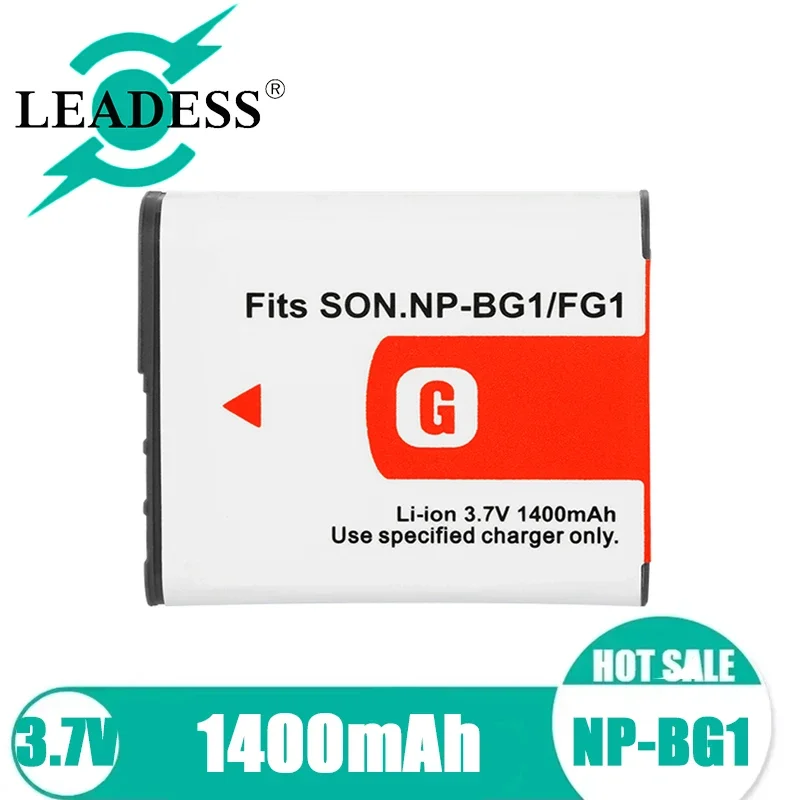 NP-BG1 Battery 3.7V 1400mAh Li-ion For Sony FG1 DSC-W30 W35 W40 W50 H9/B H10 H50 WX1 N1 N2 T20 T25 T100  H3 H7 Camera Battery