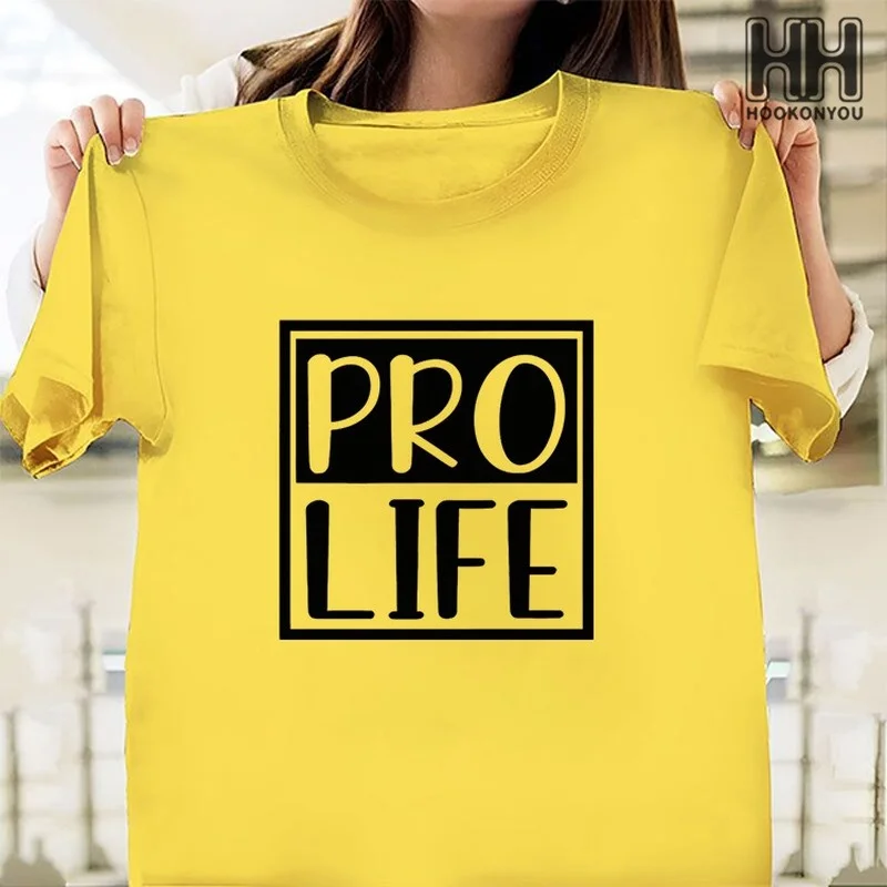 PRO LIFE Letter Print Women T Shirt Short Sleeve O Neck Loose Women Tshirt Ladies Tee Shirt Tops Camisetas Mujer