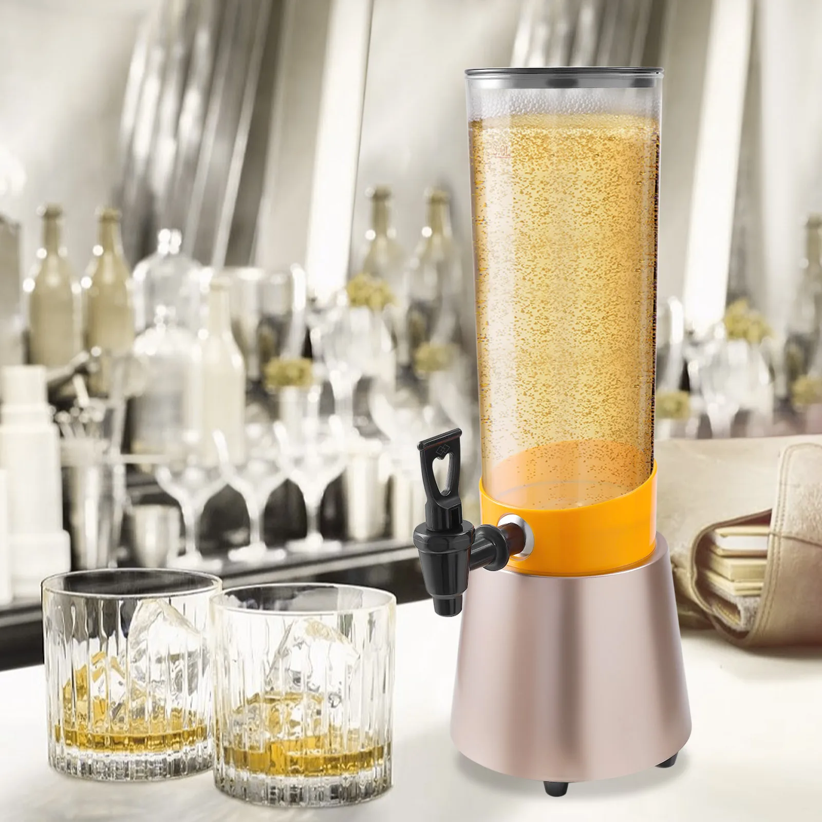 Getränkespender, Wasser-Saft-Getränkespender, 3 l Kunststoff-Getränkespender für Restaurants, Bars, Buffet, Stände/Nachtmarkt, Ktv