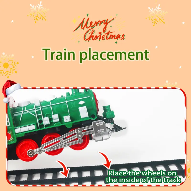 Prezenty świąteczne, zabawki - pociągi świąteczne na szynach