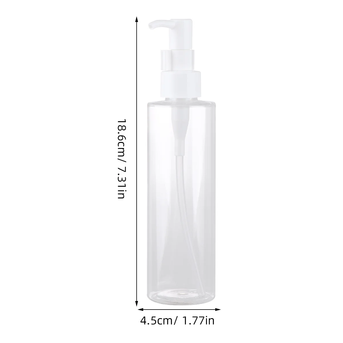 3pcs Clear Empty Pump Bottle Airless Pump Bottles For Shampoo Lotion Oil Clear Pet Liquid Dispenser Bathroom Kitchen Use
