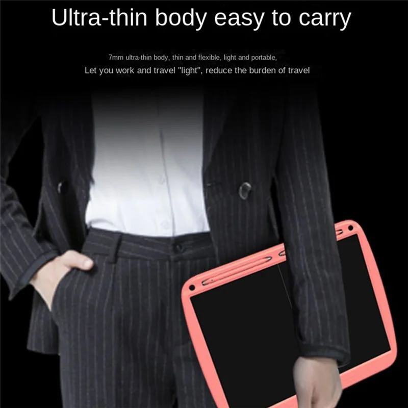 15 Inch Graphic Writing Board LCD Single Color Split Screen Electronic Painting Board Drawing Board Handwriting Pad Blue