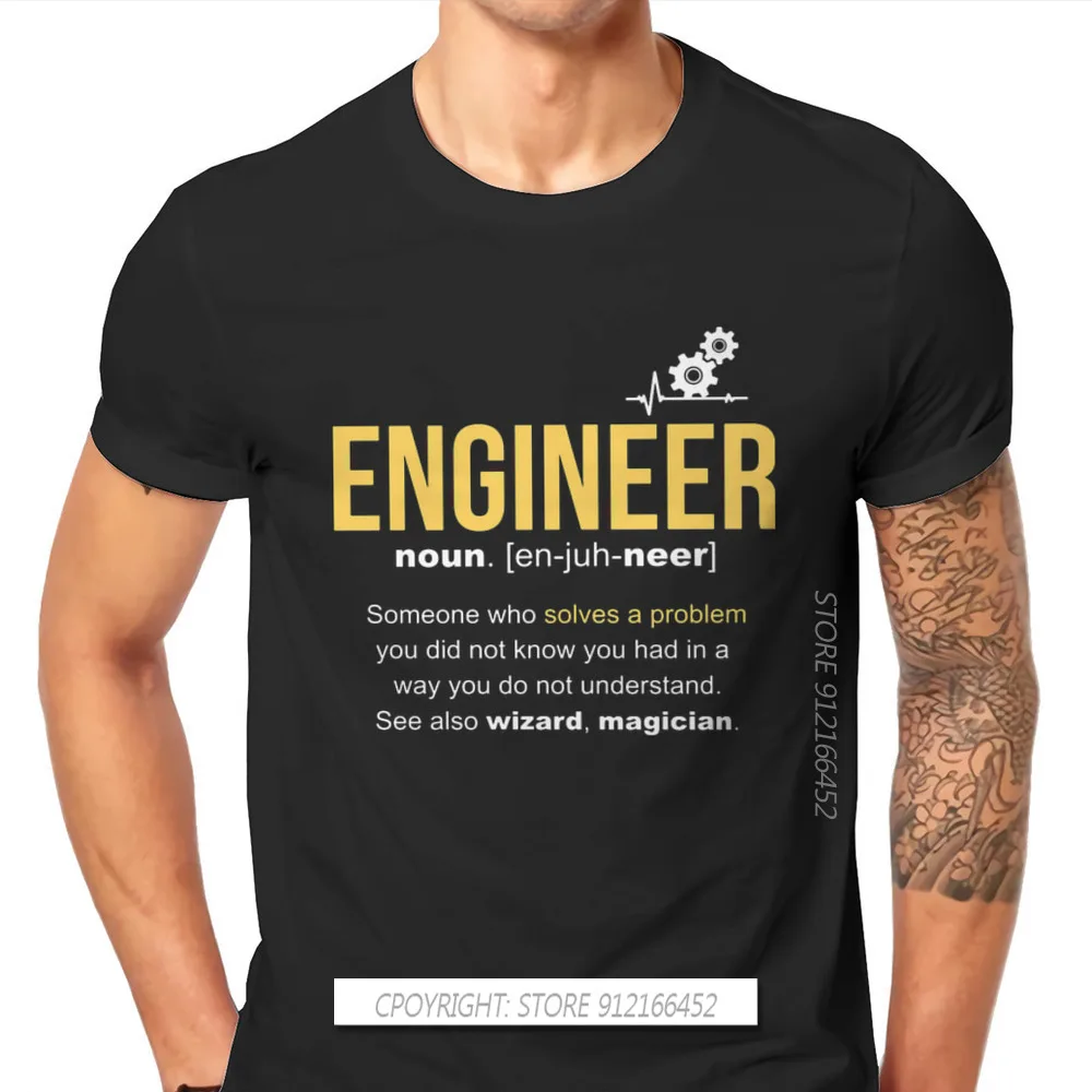 Software Developer IT Programmer Geek TShirt For Men Engineer Definition O Neck Pure Cotton T Shirt Gift Clothes Streetwear