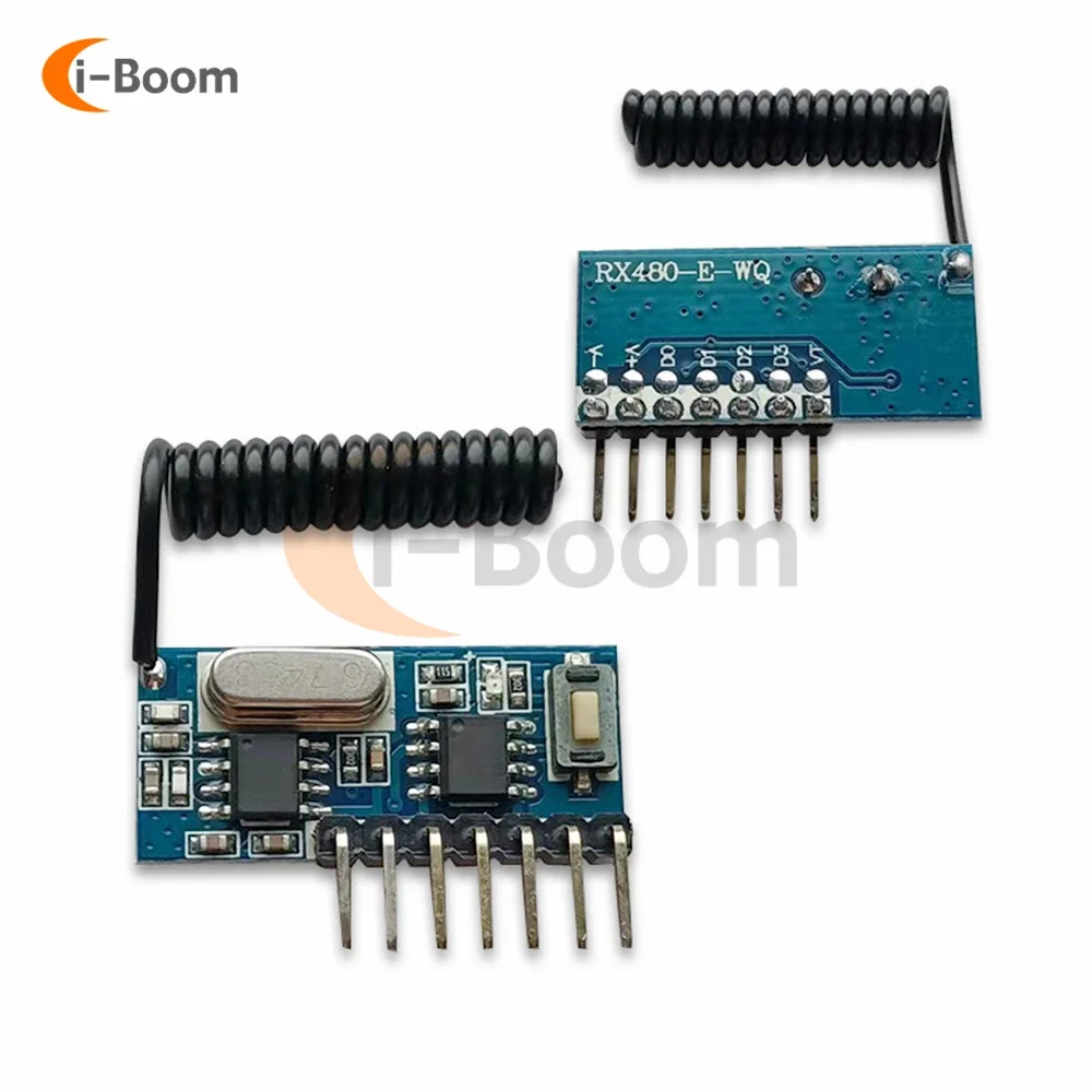 DC 3.3~5V 315mhz/433mhz Wireless Receiver Module Remote Switch Adapter EV1527/PT2262 Wireless Decoder Module EV1527 Programmable