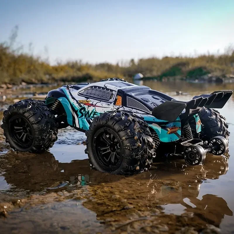 

l For Brushless 4WD RC Cars For Adults, 1:16 70KM/H High-Speed Remote Control Car, All Terrain Off-Road Truck Festival Gift L