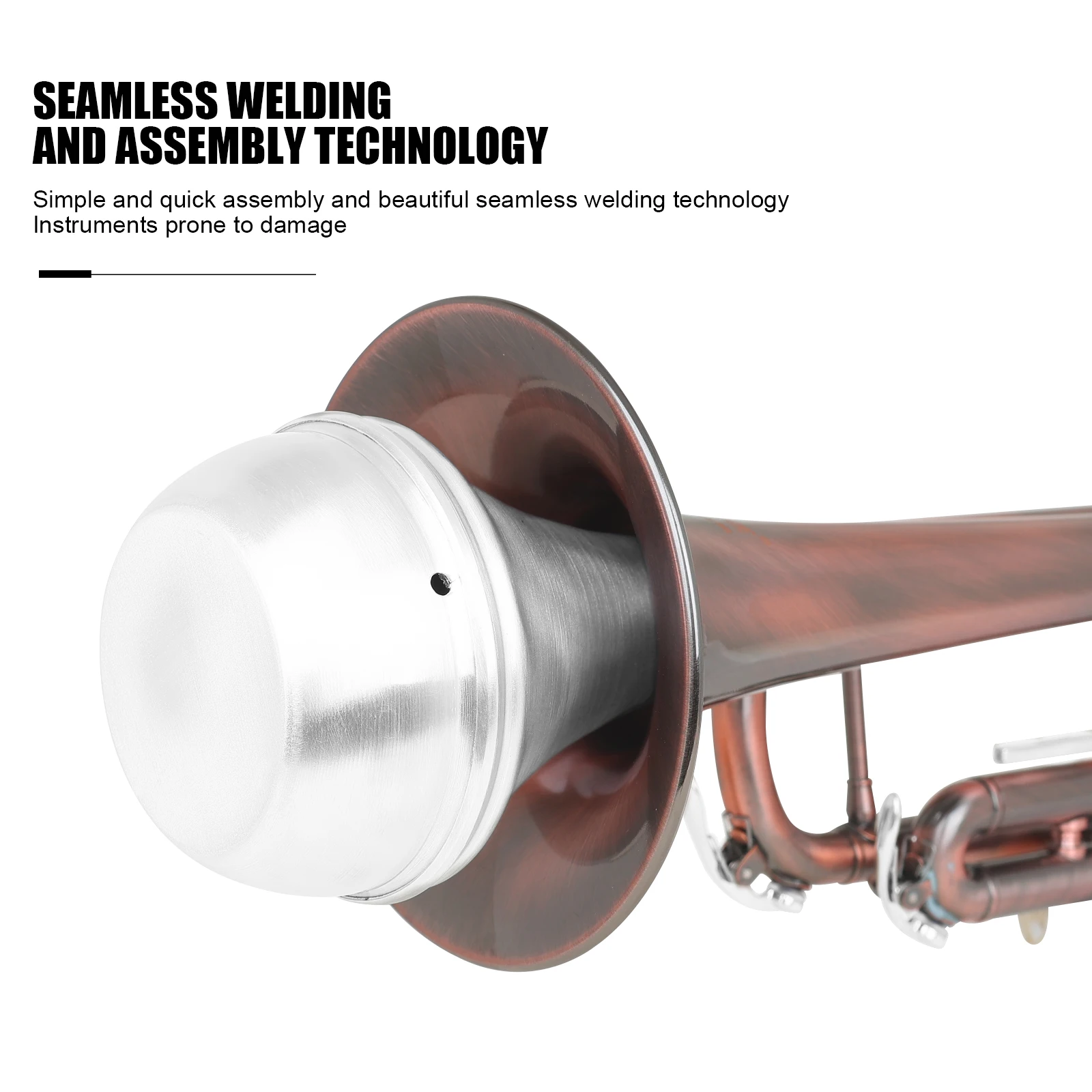 Trumpet Mute Softener Rubber Sealed Thicken Aluminum Alloy Mute Softener Brass Wind Instrument Accessories&Parts
