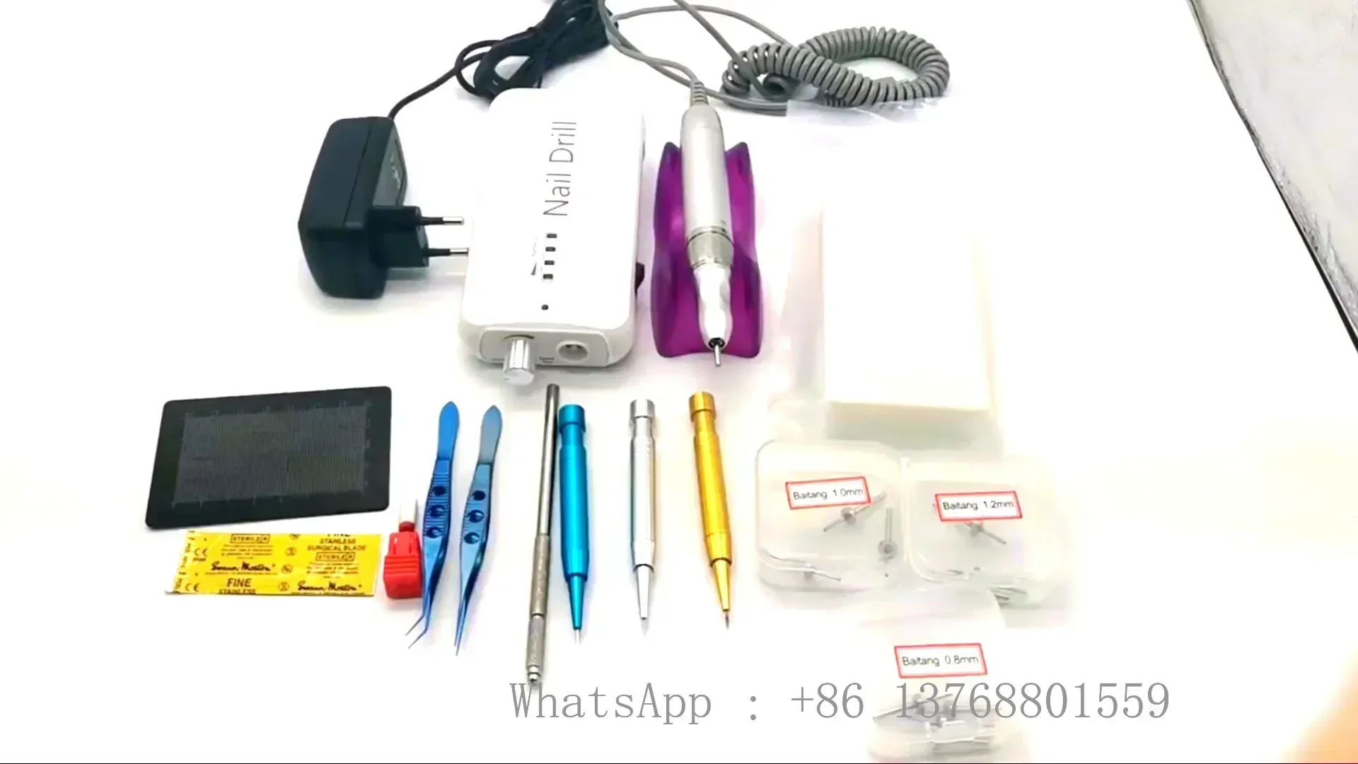 Hair Transplant Nail Drill Machine Implan Tweezers Hair Transplant Chio Pen FUE Punch Hair Transplant Kits Set