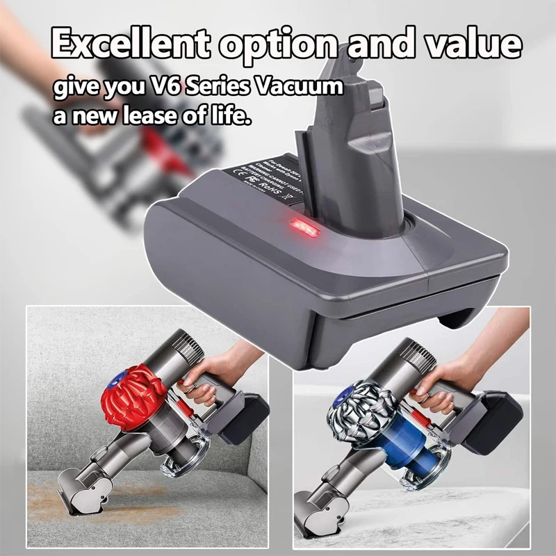 Adaptador conversor de bateria de lítio para Dyson, Dyson V6 V7 V8, aspirador, Makita, Dewalt, Milwaukee, Bosch, 18V