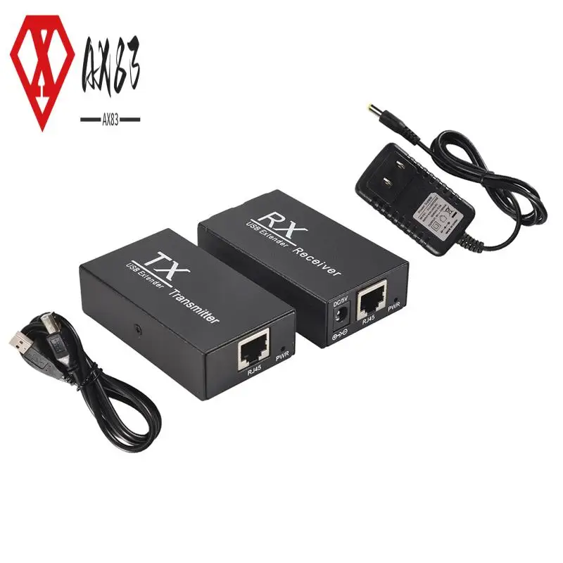 

AX83-120M USB-удлинитель, 4-портовый концентратор USB2.0, удлинитель через RJ45 Ethernet, USB-удлинитель UTP, передатчик, приемник