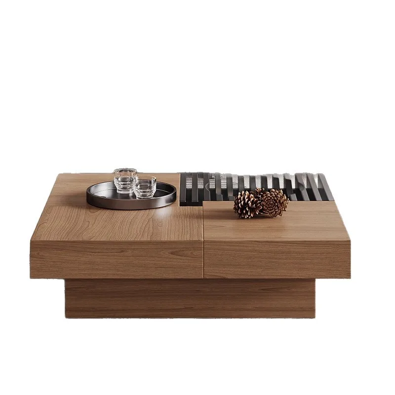 New Chinese-style Bedroom Coffee Table, Simple And Modern Small Apartment, Solid Wood Coffee Table, Multi-functional Household N