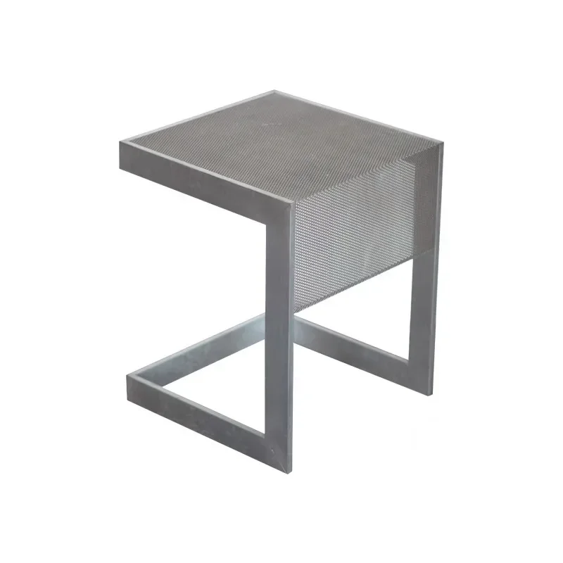 

Modern light luxury coffee table stainless steel stencil coffee table creative corner table Italian minimalist