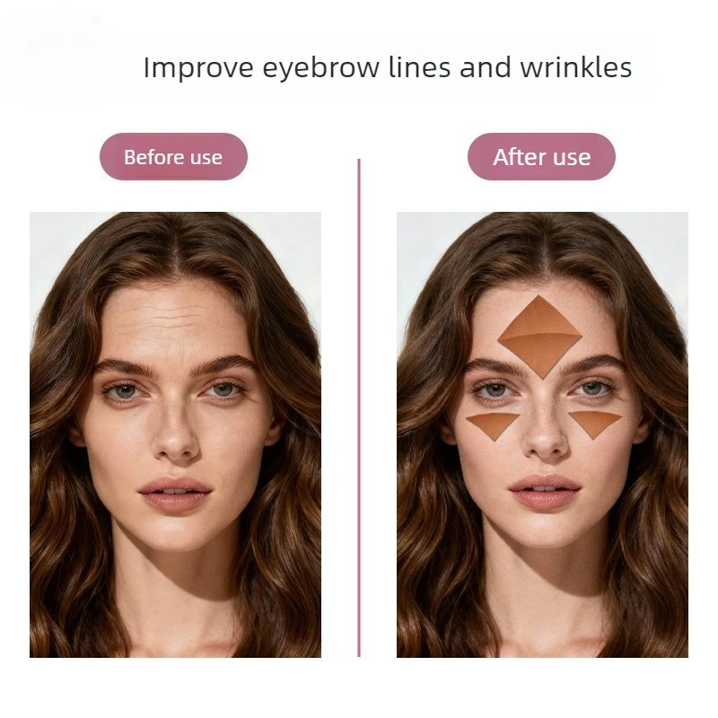 144pcs Furongni anti-wrinkle facial patch, sichuan pattern forehead, eyebrow patch, nasolabial fold patch view 4
