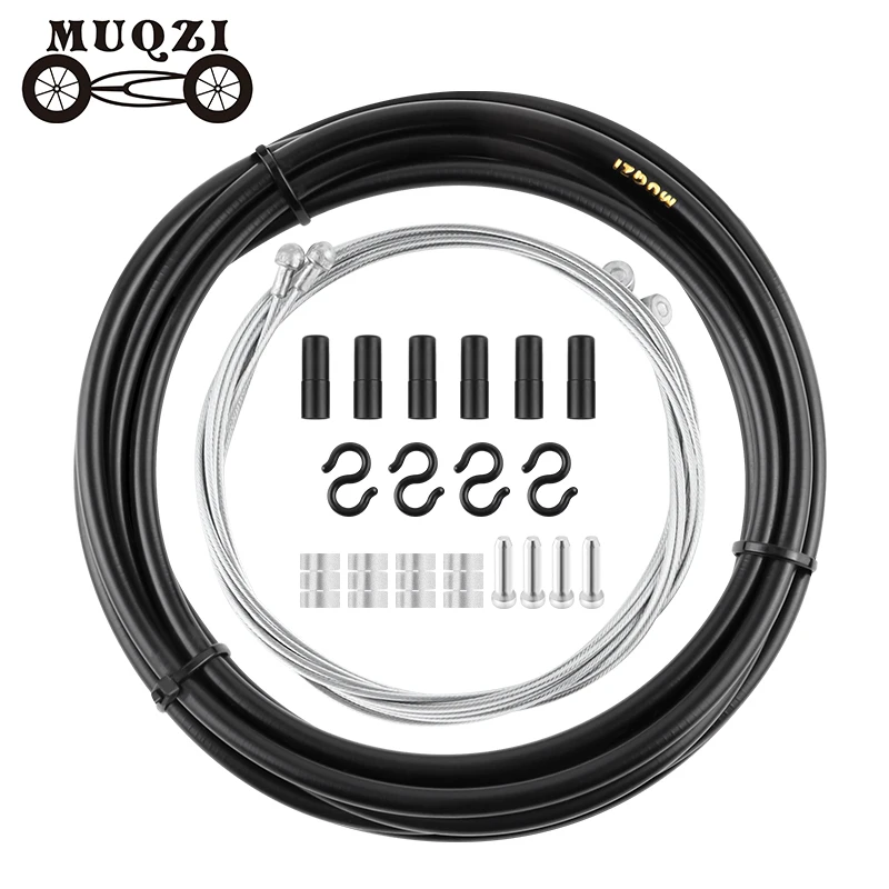 MUQZI Cable Kit Bike Shifter Line Brake Cable Housing Bicycle Shift Wire Set