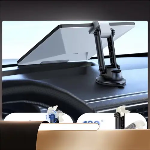 Imagen 1 del producto Para Starlink Mini tablero montaje estrella Mini ventosa de coche Base de succión adhesiva ángulo ajustable retención segura-X64A
