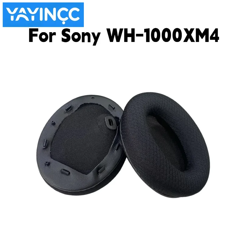 YAYINCC Ersatz-Ohrpolster aus atmungsaktivem Fußballnetz mit Schnalle für Sony WH-1000XM4 Kopfhörer, Reparaturteile, kein Haarausfall. – Detail 4