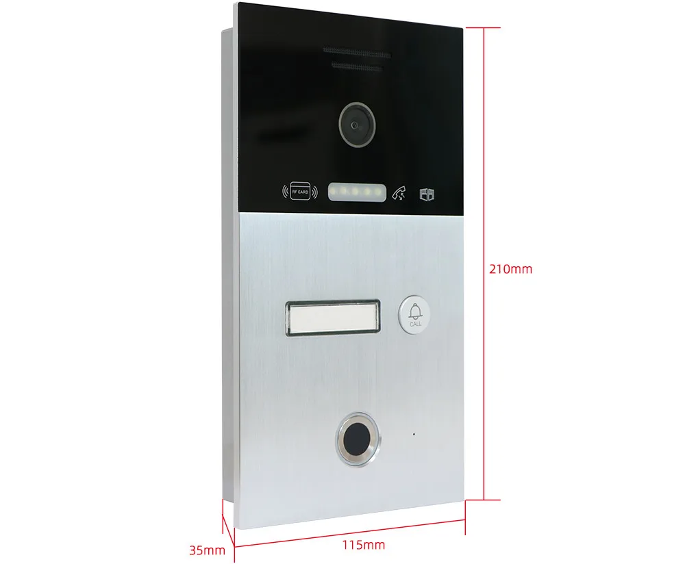 Imagem -05 - Jeatone 720p Impressão Digital ip Campainha Doorphone Chamada Painel para Pisos para Casa com Cartões ic ir Visão Noturna à Prova d Água