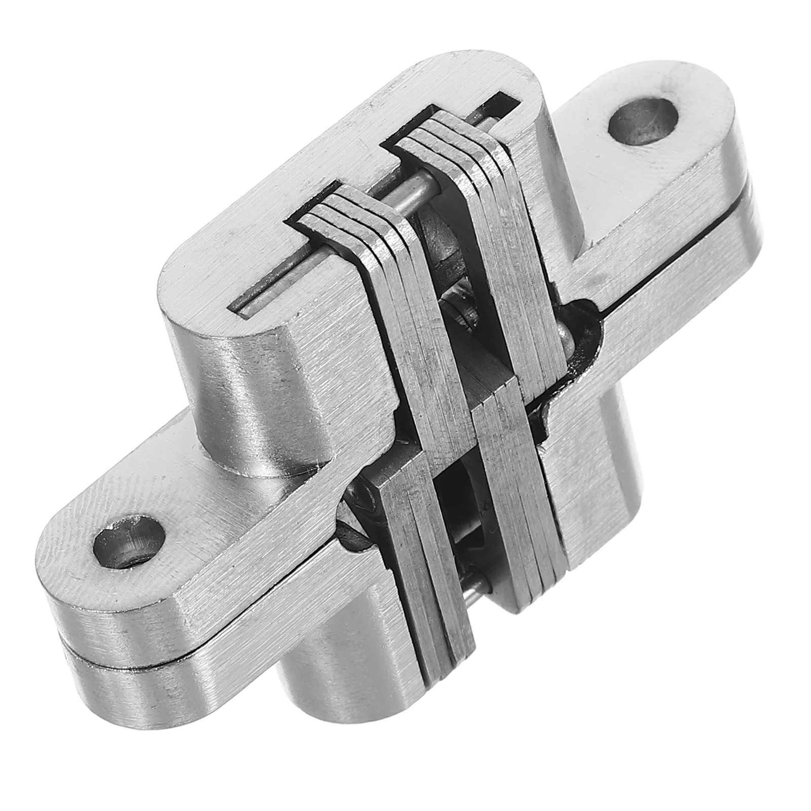 

2pcs Folding Cross Hinges Heavy Duty Stainless Steel Invisible Door Pivot Hardware Concealed Hinges Cabinet Doors