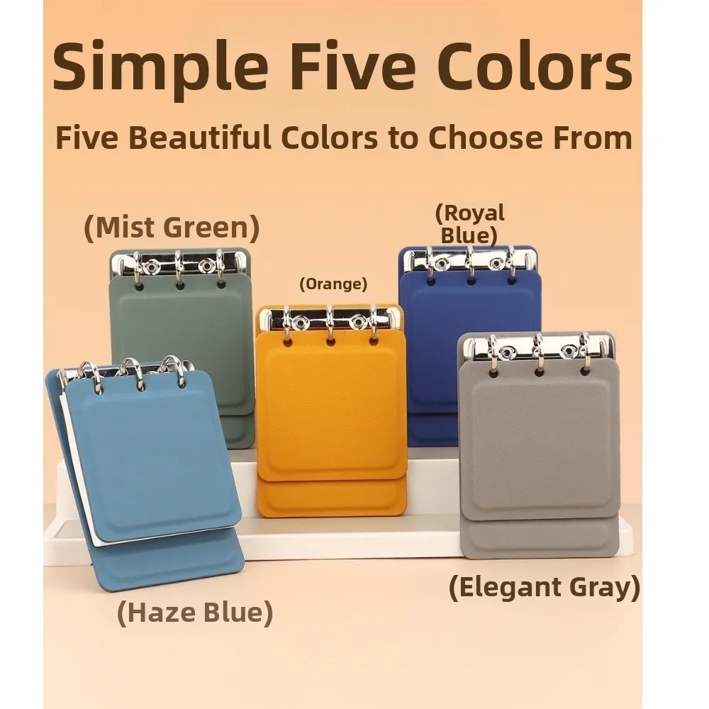 Exquisite Stylish Portable Notebook Leather Simple Compact Pocket Notebook Thick Paper Convenient A7 Note Book Gifts