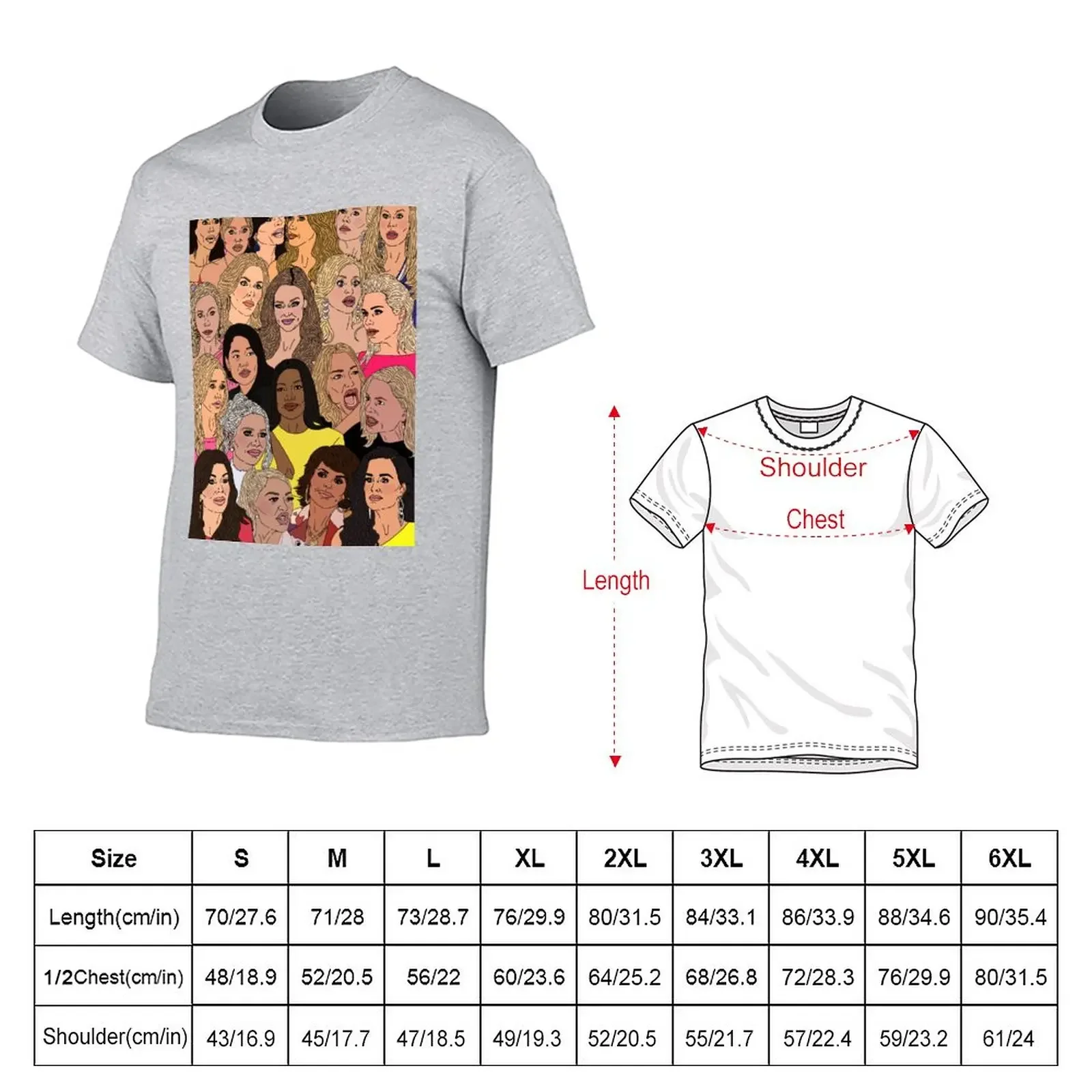 Real Housewives of Beverly Hills - Every RHOBH housewife T-Shirt summer clothes oversized designer t shirt men