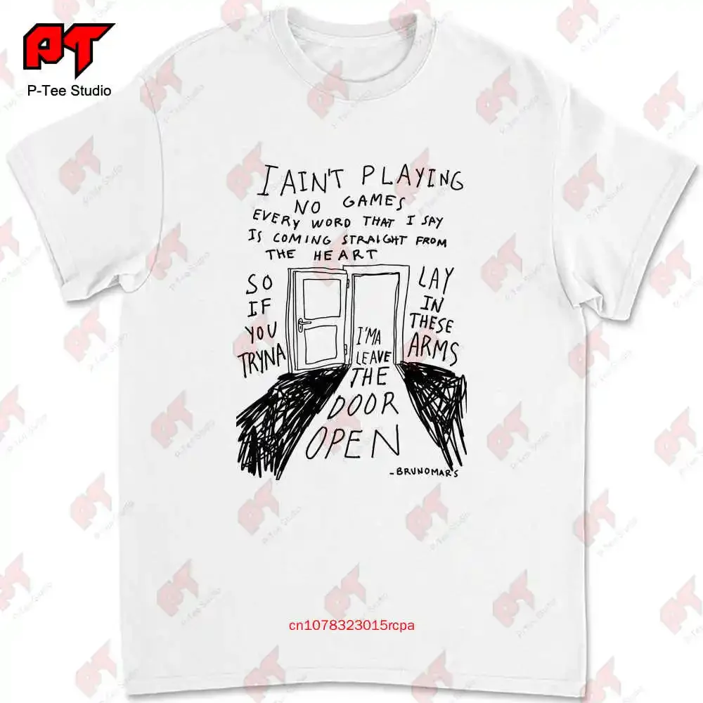 Bruno Mars Inspired T Shirt Leave The Door Open Heavy AYZK