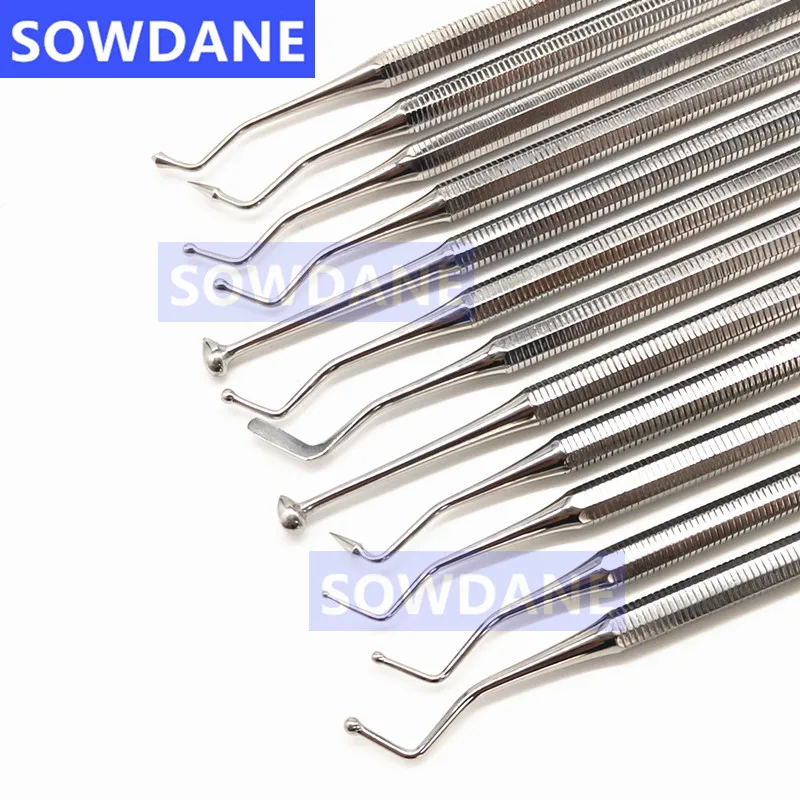 1 piece Dental Resin Composite Filling Instrument Filler Spatula Plastic Double Ends Stainless Steel