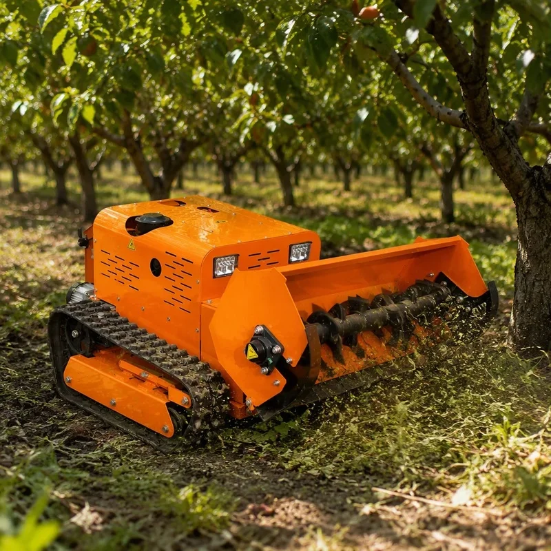 Delivery Engine Small Robot Lawn Mower with Cutting Widths of 800mm, 1000mm and 1200mm, Remote Control Lawn Mower.