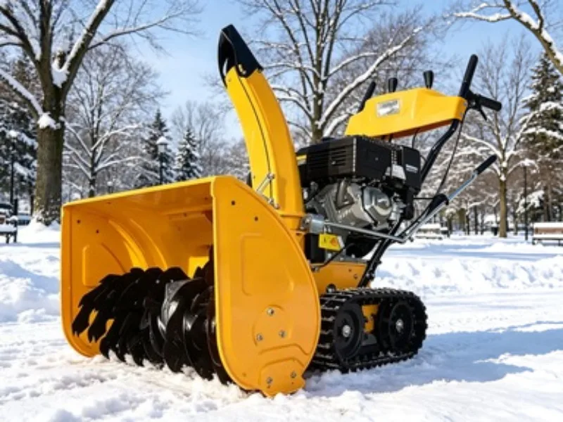 Lightweight Walk-Type Snow Sweeper Electric Hand Operated Snow Cleaner For Courtyard Outdoor Snow Work