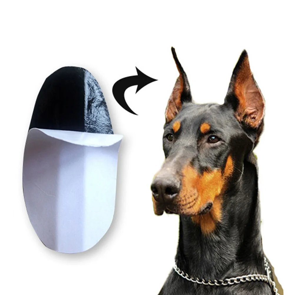 Pet Dog Ear Stickers Posting Kit Earbuds Holder Covers Puppy Stand Milk Calcium Patch Wipes