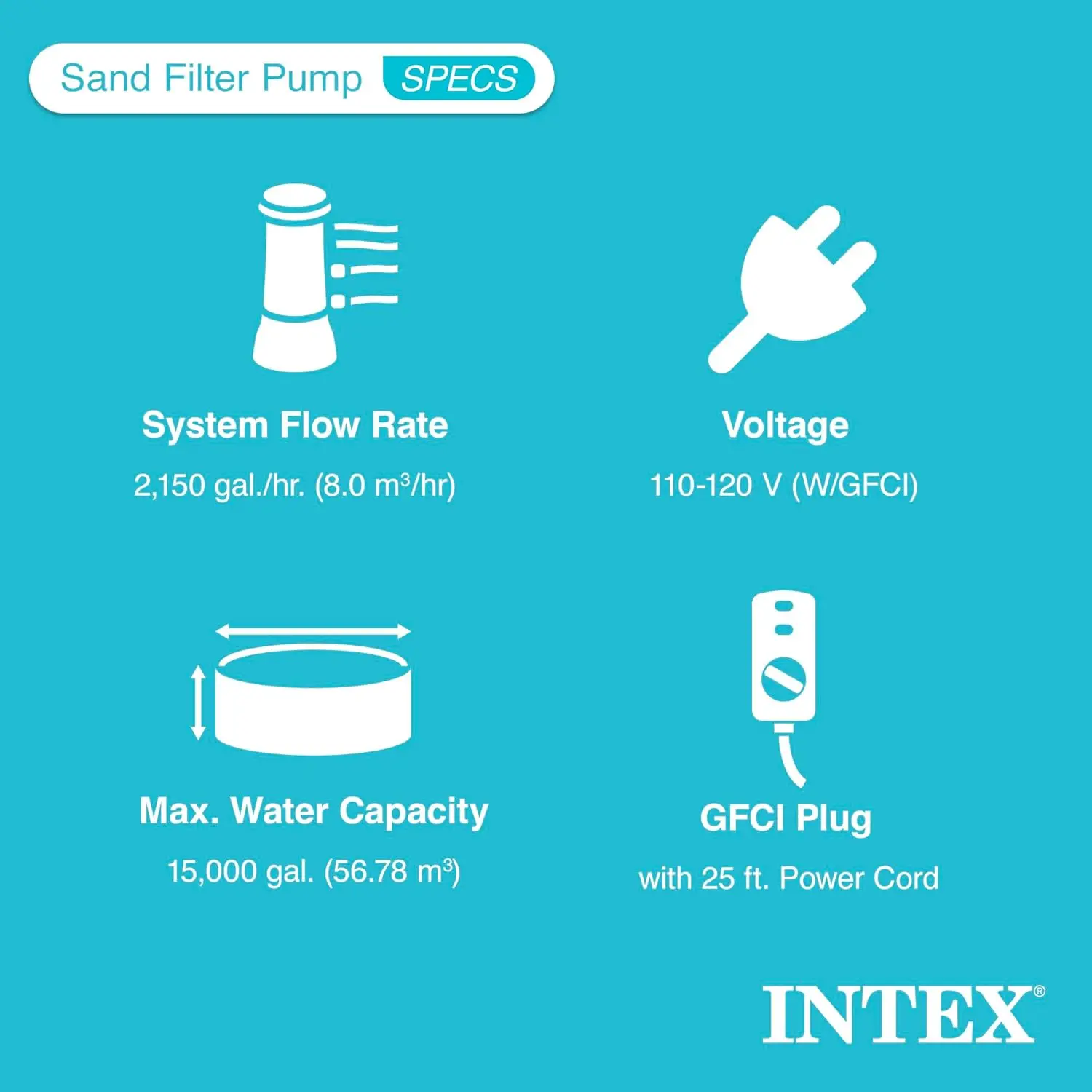 2,650 GPH Krystal Clear Sand Filter Pump & Saltwater Systems with Electrocatalytic Oxidation Up To 15000 Gallon Pools