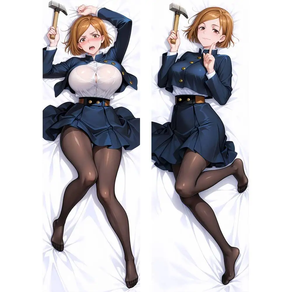 2025 أنيمي Kugisaki Nobara Dakimakura هينغ وسادة للجسم غطاء HD مطبوعة طويلة سادات فراش منزلي الديكور 6 أحجام