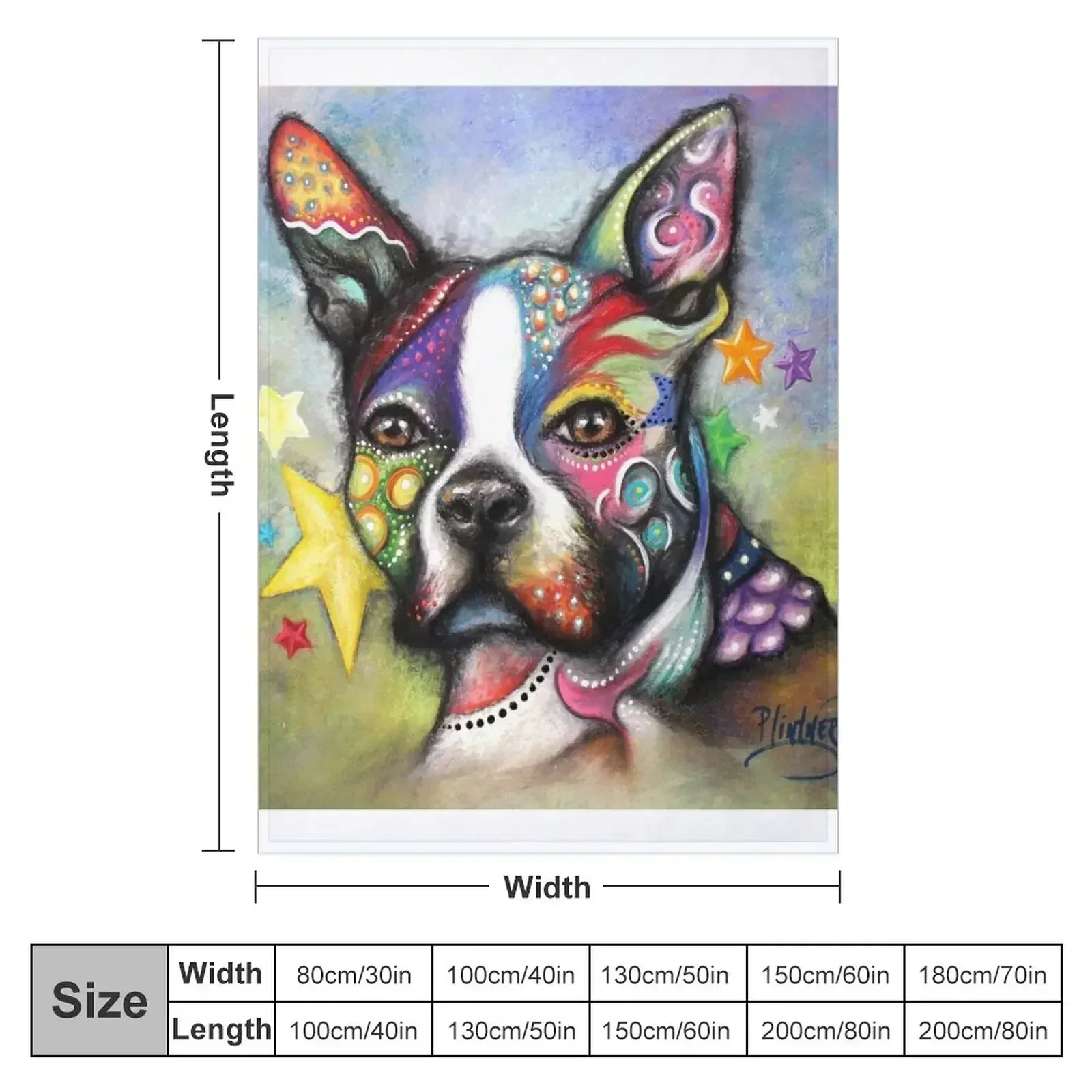 Boston Terrier Throw Blanket Retros Summer Beddings Designers Soft Plush Plaid Cute Summer Blankets