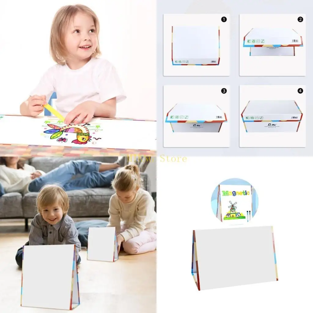 سبورة بيضاء قابلة للطي، سبورة بيضاء مغناطيسية، لوحة تذكير على الوجهين، لوحة بيضاء للمسح الجاف، أفضل المبيعات