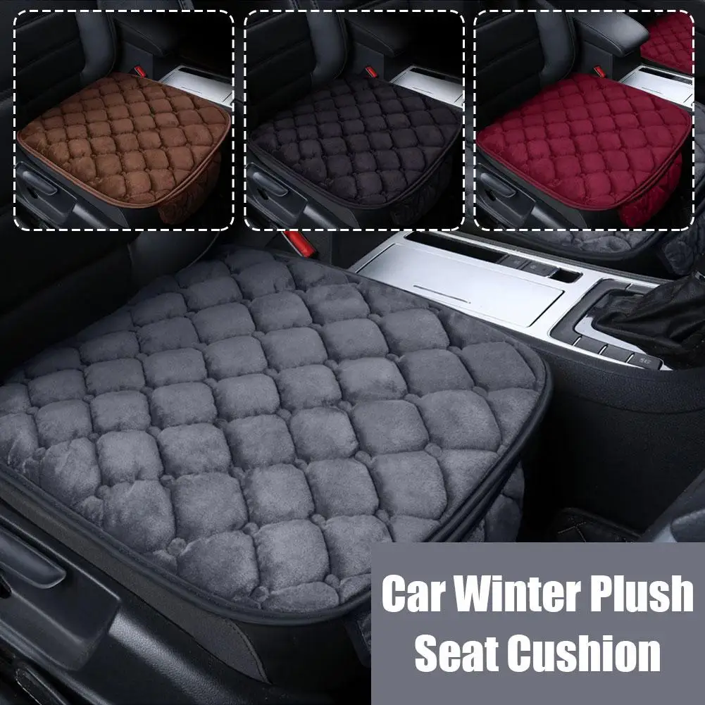 1Pc Winter Warm Car Front Seat Cover Cushion Universal Auto Soft Seats Cushions Automobile In Cars Chair Covers Protector Pad