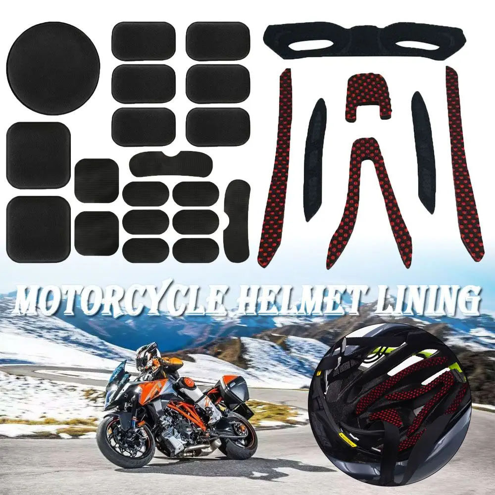

1Set Helmet Sticker Foam Liners Pads EVA Cushions Cap Pad Sports Protective Black Accessories Bicycle Safety Protection