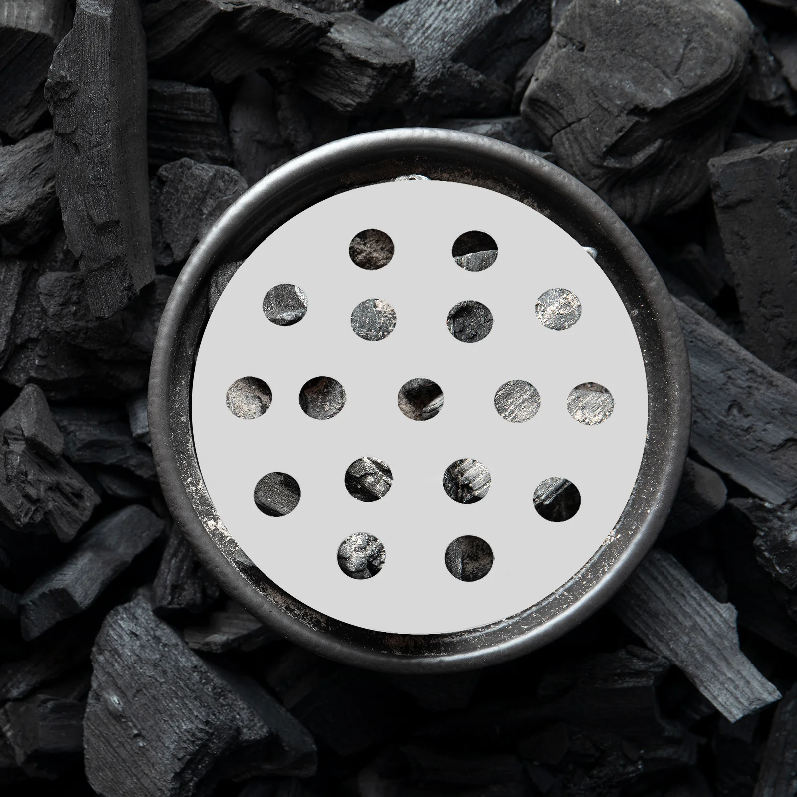 

Charcoal Box Iron Sheet Durable Replacement Grill Grates Round Heat Plate for Bbq Camping Fireplace Easy Cleaning High