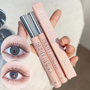 فرشاة ماسكارا صغيرة رفيعة للغاية ، إطالة تجعيد الرموش ، سميكة ، مقاومة للماء ، طبيعية ، سوداء ، بحرية تمديدات رمش ، مستحضرات تجميل كورية أعلى 9 بيع غطاء القضيب السميك البني - No8