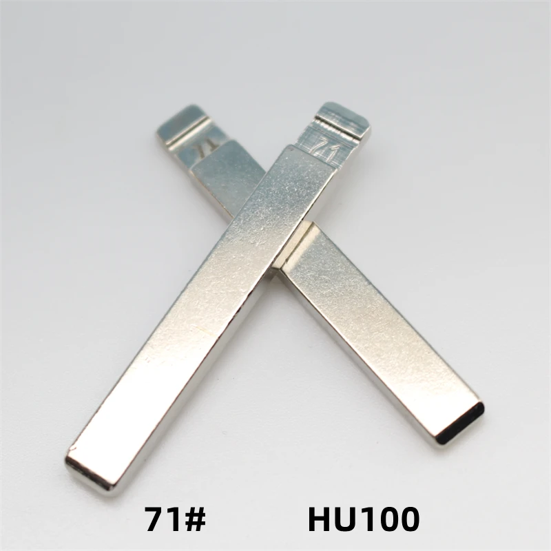 OEM 20Pcs 71# HU100 Metal Uncut Flip KD Remote Key Blade For Chevrolet Cruze For Buick For Keydiy KD Xhorse VVDI JMD